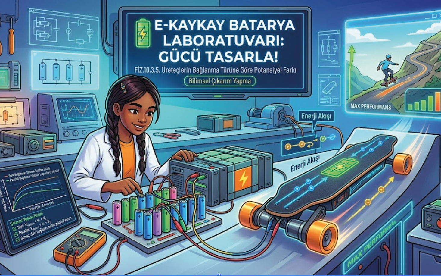 E-Kaykay Batarya Laboratuvarı